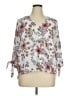 Weston 100% Polyester Ivory 3/4 Sleeve Blouse Size XL - photo 1