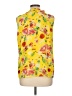Rose + Olive 100% Polyester Yellow Sleeveless Blouse Size L - photo 2