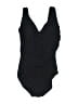 L.L.Bean Solid Black One Piece Swimsuit Size 1 - photo 1