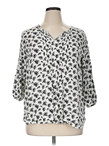 Lux 3/4 Sleeve Blouse (view 1)