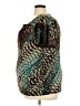 Worthington Animal Print Teal Short Sleeve Top Size 3X - photo 5