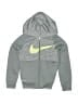 Nike 100% Polyester Gray Zip Up Hoodie Size 6-7 - photo 1
