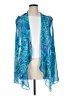 Susan Graver 100% Polyester Blue Kimono Size XL - photo 1