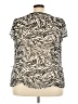 East5th Animal Print Silver Short Sleeve Blouse Size 3X - photo 2