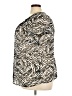 East5th Animal Print Silver Short Sleeve Blouse Size 3X - photo 5