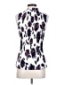 DKNY 100% Polyester White Sleeveless Blouse Size S - photo 2