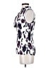 DKNY 100% Polyester White Sleeveless Blouse Size S - photo 5