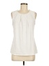 DKNY 100% Polyester Ivory Sleeveless Blouse Size M - photo 1