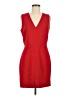 Mango 100% Polyester Solid Red Cocktail Dress Size 6 - photo 1