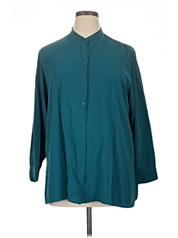 Eileen Fisher 3/4 Sleeve Silk Top (view 1)
