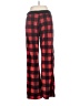 West Loop 100% Polyester Plaid Red Casual Pants Size M - photo 2