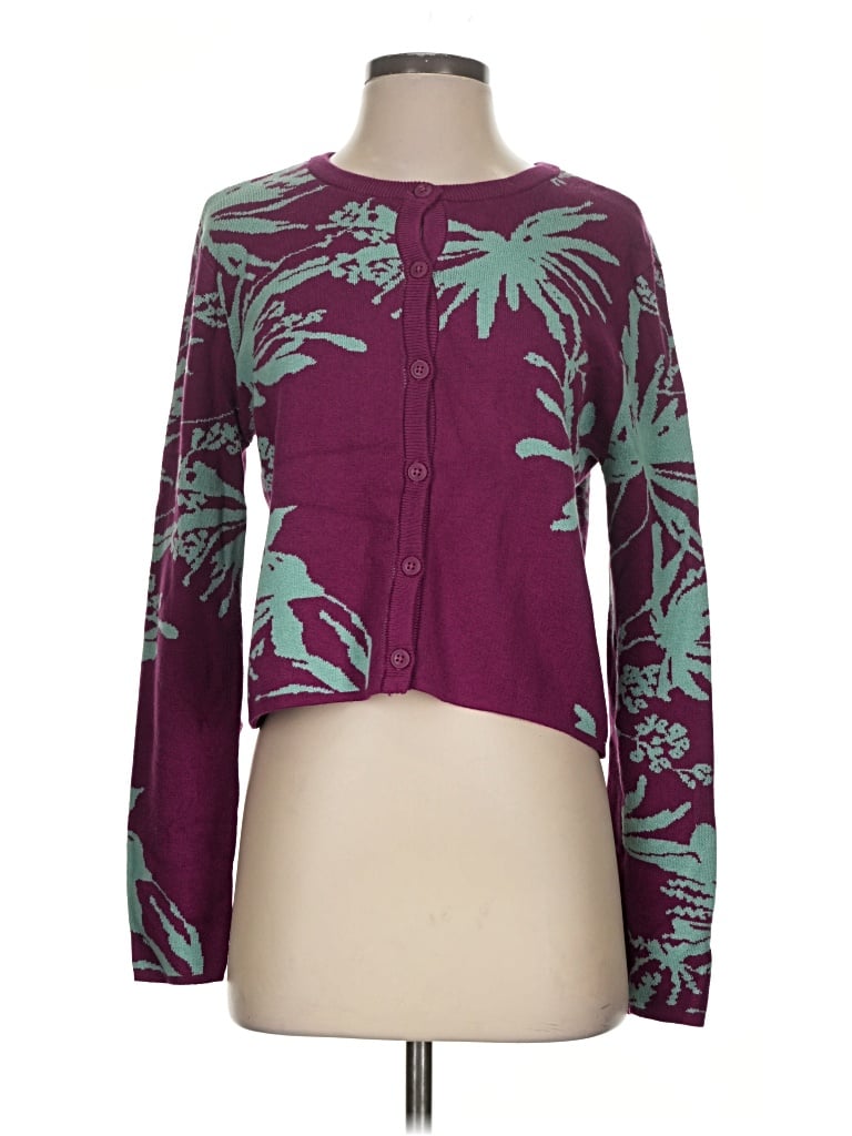 Pre-owned Future Collective Cardigan Sweater In Purple