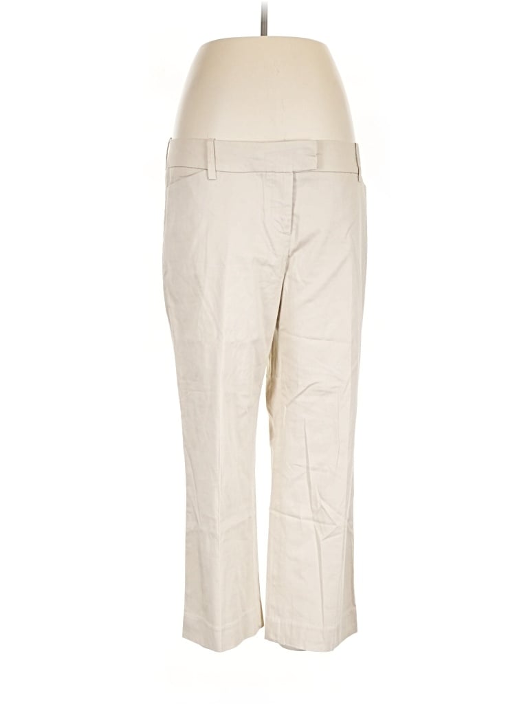 Pre-owned Per Se Khaki Pant In Ivory