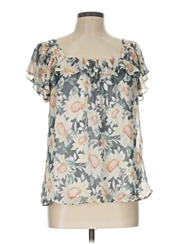 LC Lauren Conrad Short Sleeve Blouse (view 1)