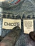 Chico's 100% Cotton Blue Sleeveless Button-Down Shirt Size Lg (2) - photo 7