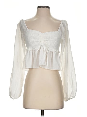 WAYF Long Sleeve Blouse (view 1)