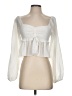 WAYF Ivory Long Sleeve Blouse Size S - photo 1