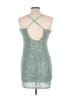 Speechless Silver Cocktail Dress Size L - photo 2