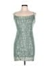 Speechless Silver Cocktail Dress Size L - photo 1