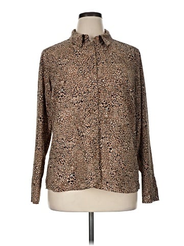 Express Long Sleeve Button-Down Shirt (view 1)