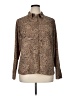 Express Animal Print Brown Long Sleeve Button-Down Shirt Size XL - photo 1