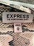Express 100% Polyester Animal Print Gray Long Sleeve Blouse Size M - photo 7