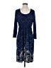 Soma Paisley Blue Casual Dress Size 2 - photo 1