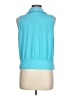 Boston Proper 100% Polyester Teal Sleeveless Blouse Size L - photo 2