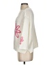 Wooden Ships Floral White Ivory Pullover Sweater Size S - photo 5