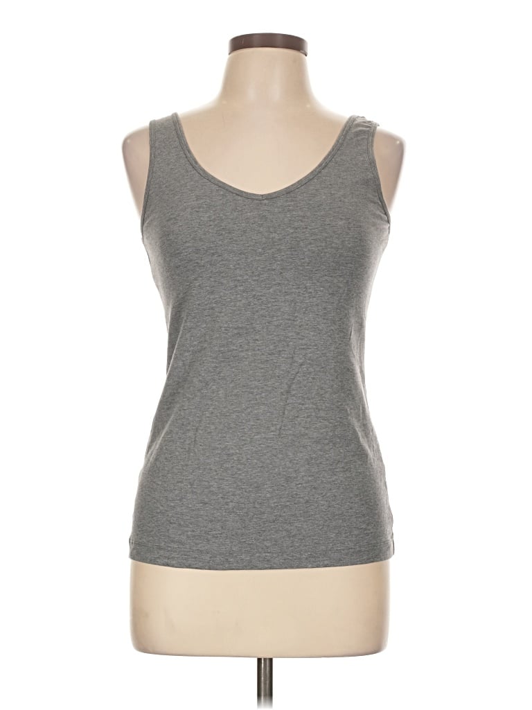Pre-owned Felina Tank Top Gray Strapless Neckline Tops