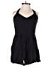 Trixxi 100% Rayon Solid Black Romper Size S - photo 1