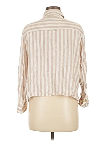 American Eagle Outfitters 3/4 Sleeve Button-Down Shirt (view 2)