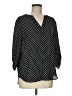 Chaus Polka Dots Black 3/4 Sleeve Blouse Size M - photo 1