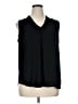 Worthington 100% Polyester Black Sleeveless Blouse Size XL - photo 1