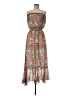 Drew 100% Polyester Paisley Pink Brown Casual Dress Size M - photo 1