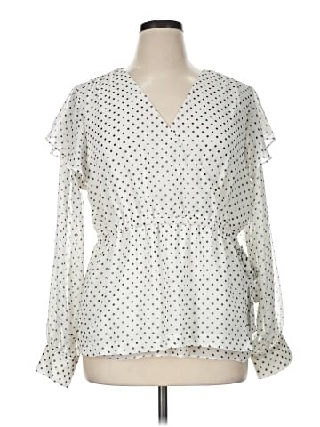 DKNY Long Sleeve Blouse (view 1)