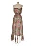 Drew 100% Polyester Paisley Pink Brown Casual Dress Size M - photo 2
