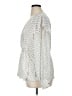 DKNY 100% Polyester Polka Dots Ivory Long Sleeve Blouse Size XL - photo 5
