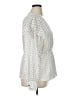 DKNY 100% Polyester Polka Dots Ivory Long Sleeve Blouse Size XL - photo 4