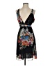 XXI 100% Polyester Print Black Cocktail Dress Size 1 - photo 1