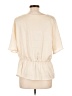 Ann Taylor 100% Polyester Ivory Short Sleeve Blouse Size L (estimated) - photo 2