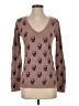Philosophy Republic Clothing Print Brown Pullover Sweater Size S - photo 1