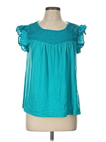 Crown & Ivy Short Sleeve Blouse (view 1)