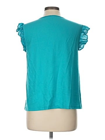 Crown & Ivy Short Sleeve Blouse (view 2)