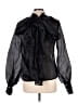 Unbranded Black Long Sleeve Blouse Size L - photo 2