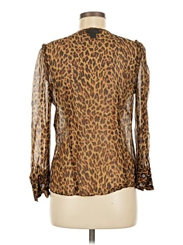 J.Crew Collection Long Sleeve Silk Top (view 2)