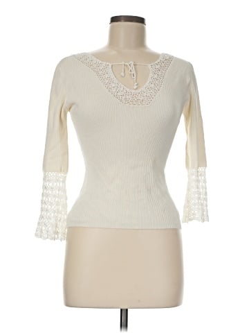 Clio 3/4 Sleeve Silk Top (view 1)