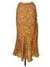 Topshop 100% Polyester Animal Print Gold Casual Skirt Size 6 - photo 2