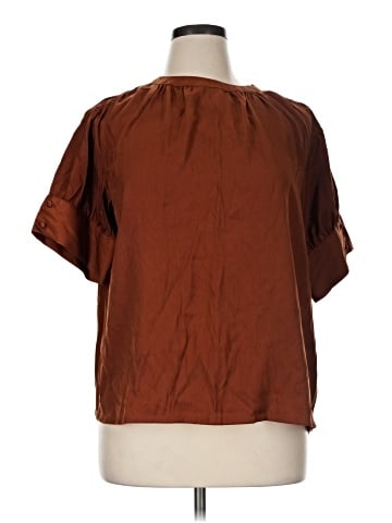 Worthington Short Sleeve Blouse (view 1)