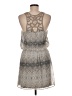 Express 100% Polyester Chevron-herringbone Gray Casual Dress Size M - photo 2
